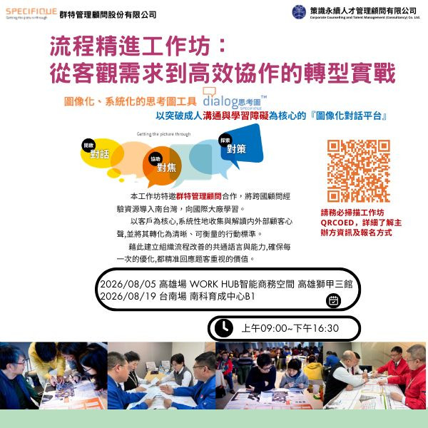 流程精進工作坊：從客觀需求到高效協作的轉型實戰(台南場)